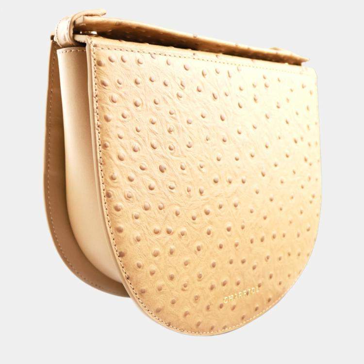 Pre Owned Charriol brown Leather Passion Ostrich Crossbody