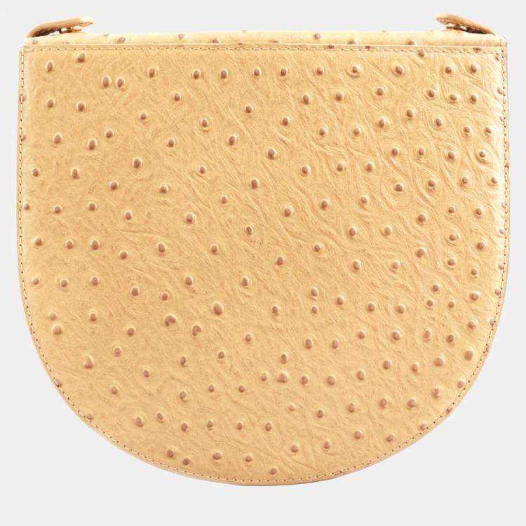 Pre Owned Charriol brown Leather Passion Ostrich Crossbody