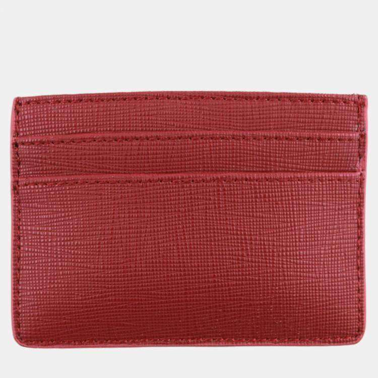 Pre Owned Charriol Bordeux Leather Carole Card Holders