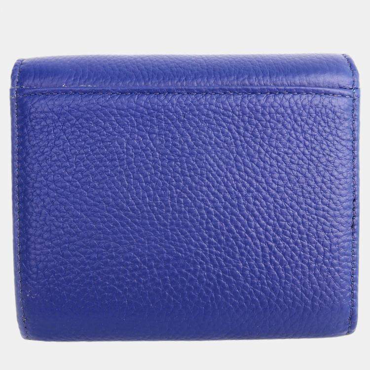 Pre Owned Charriol Navy blue Leather  Wallet