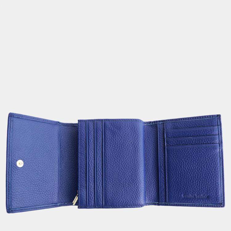 Pre Owned Charriol Navy blue Leather  Wallet