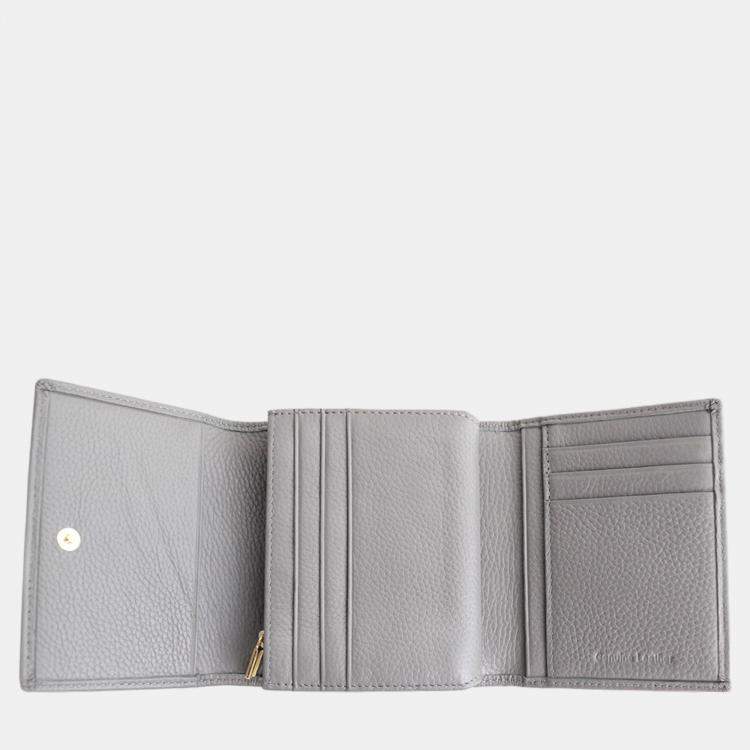 Pre Owned Charriol Grey Leather  Wallet
