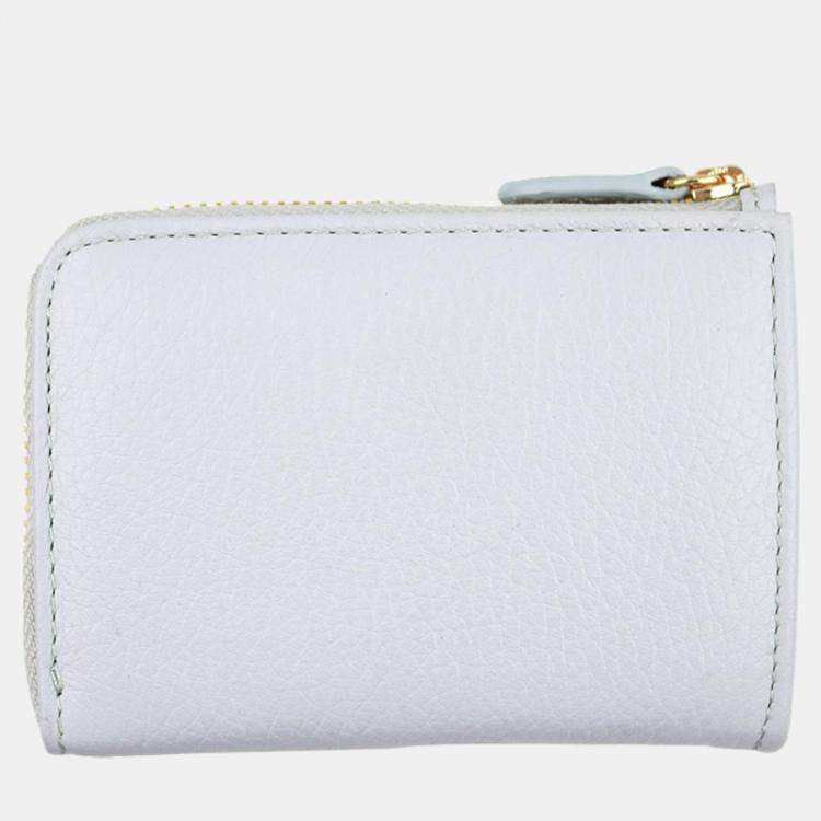 Pre Owned Charriol Grey Leather  Wallet