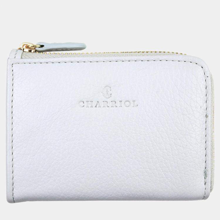 Pre Owned Charriol Grey Leather  Wallet