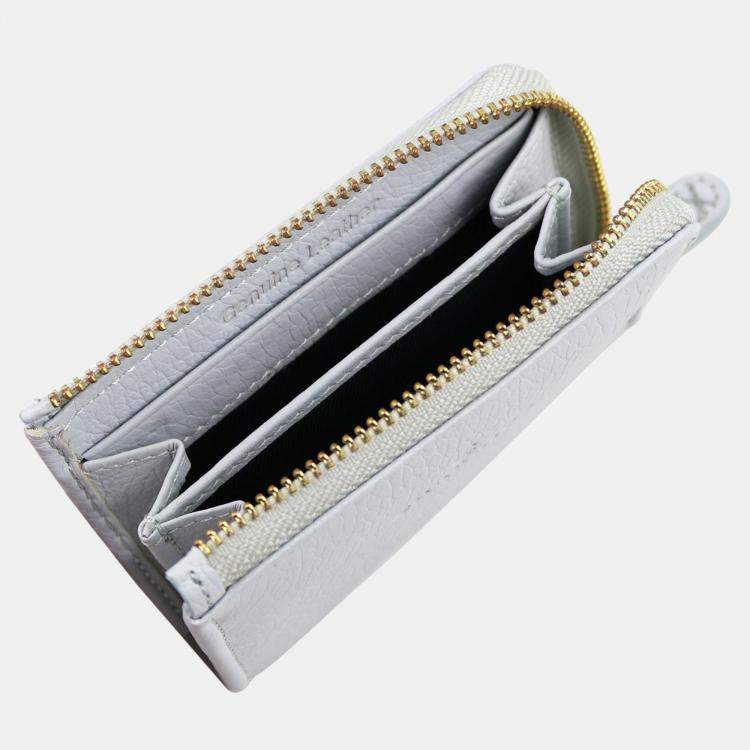 Pre Owned Charriol Grey Leather  Wallet