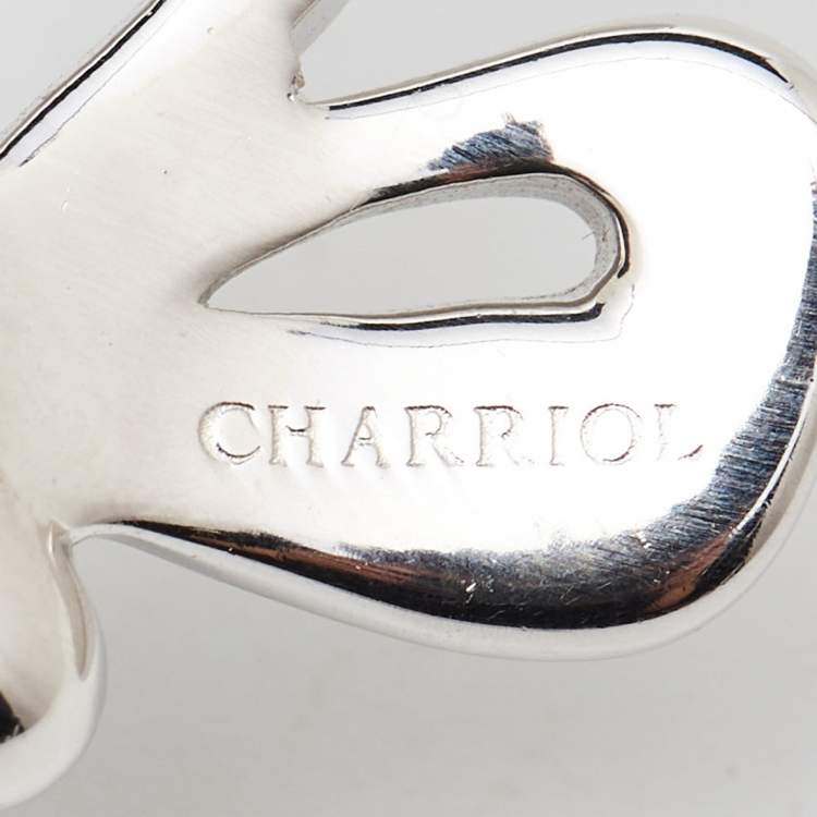 Pre Owned Charriol  Butterfly Enamel Silver Tone Necklace