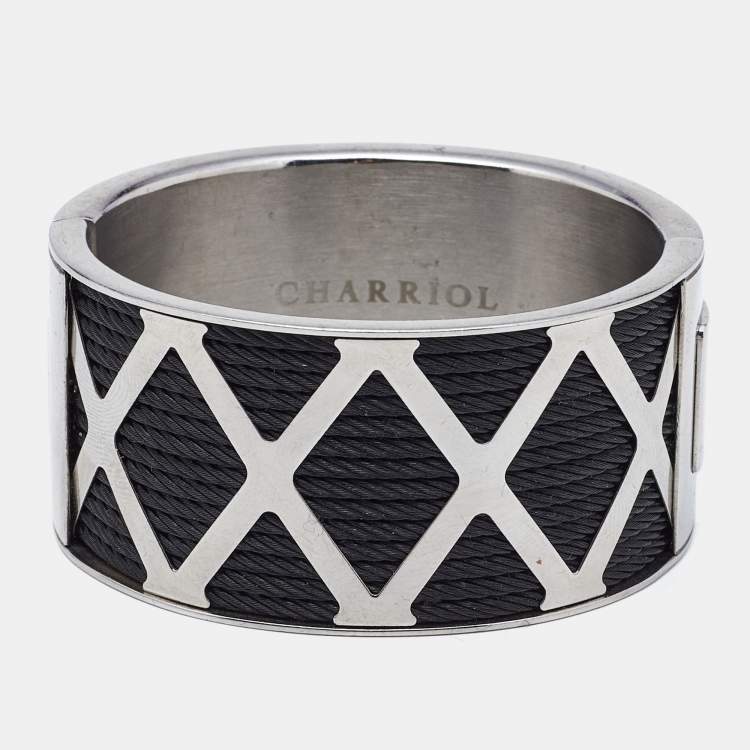 Pre Owned Charriol Forever Stainless Steel Bracelet S