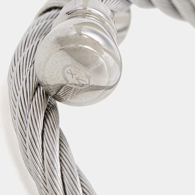 Pre Owned Charriol Silver Twisted Cable Celtic Bracelet