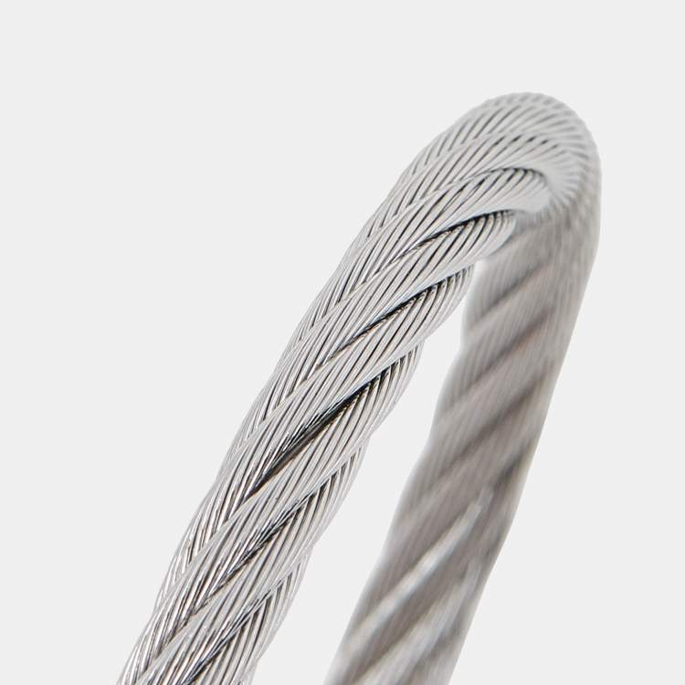 Pre Owned Charriol Silver Twisted Cable Celtic Bracelet