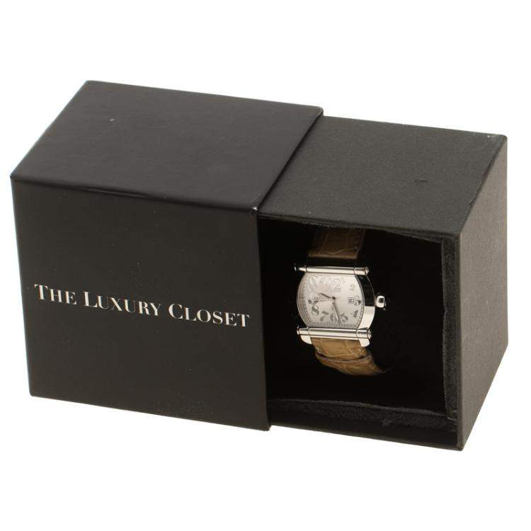 Pre Owned Charriol Silver Stainless Steel Actor Women's Wristwatch 35 mm