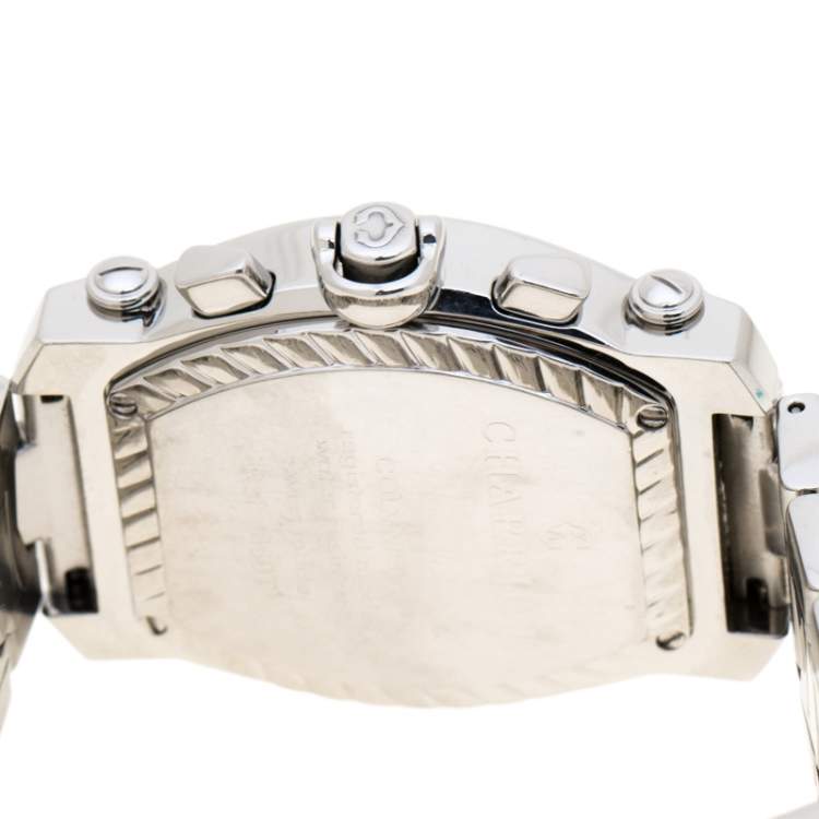 Pre Owned Charriol Blue Mother of Pearl Stainless Steel 060T.100.711 Women's Wristwatch 35 mm