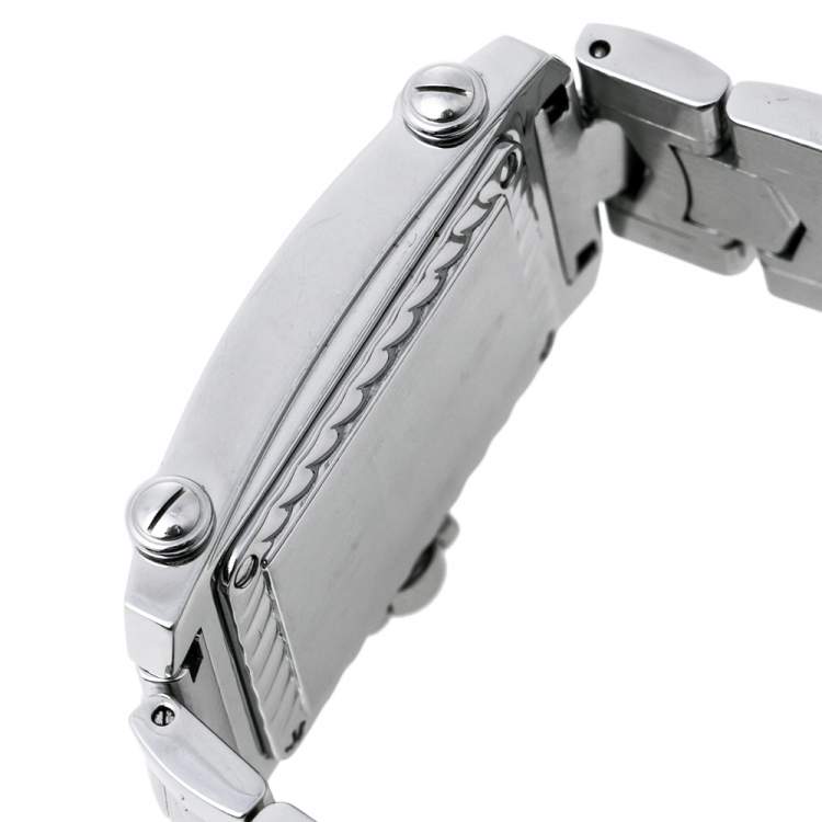 Pre Owned Charriol Silver Stainless Steel Diamonds Colvmbvs CCSTRH Women's Wristwatch 25 mm