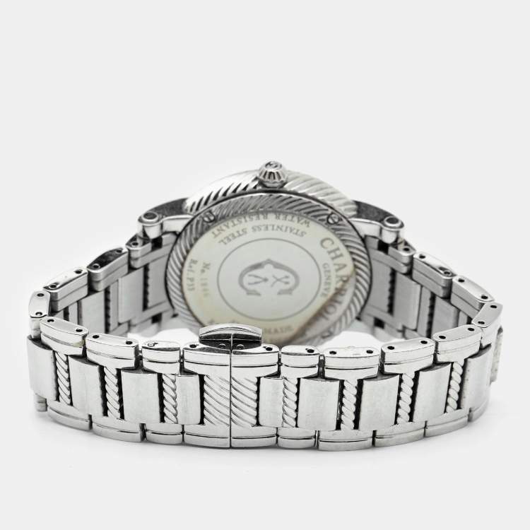 Pre Owned Charriol Silver Stainless Steel Parisii P33 Women's Wristwatch 33MM