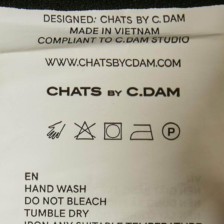 Pre Owned Chats By C.Dam Black Jersey Cut-Out Detail Midi Dress S