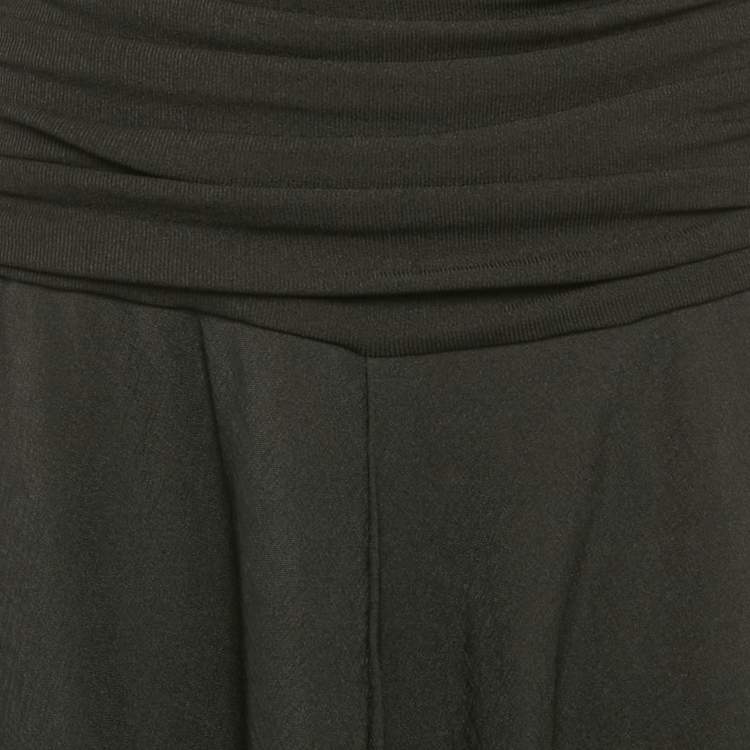 Pre Owned Chats By C.Dam Black Jersey Knit  Deema Al Asadi Midi Dress S