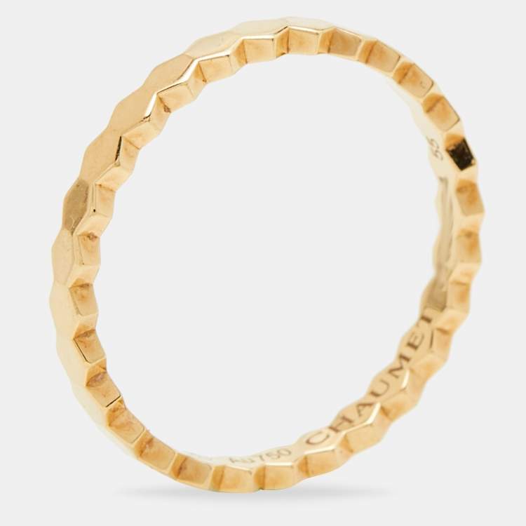 Pre Owned Chaumet Bee My Love 18k Yellow Gold Ring Size 55