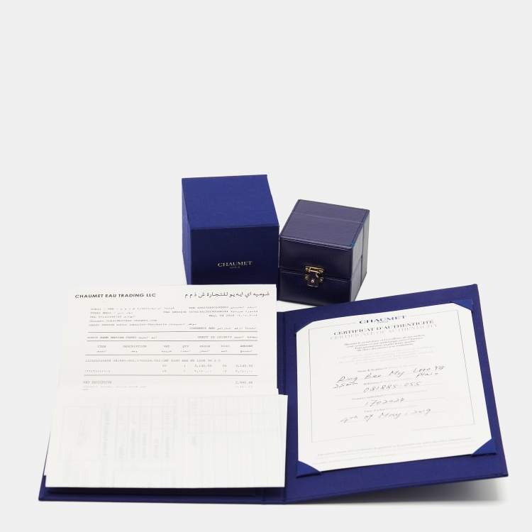 Pre Owned Chaumet Bee My Love 18k Yellow Gold Ring Size 55