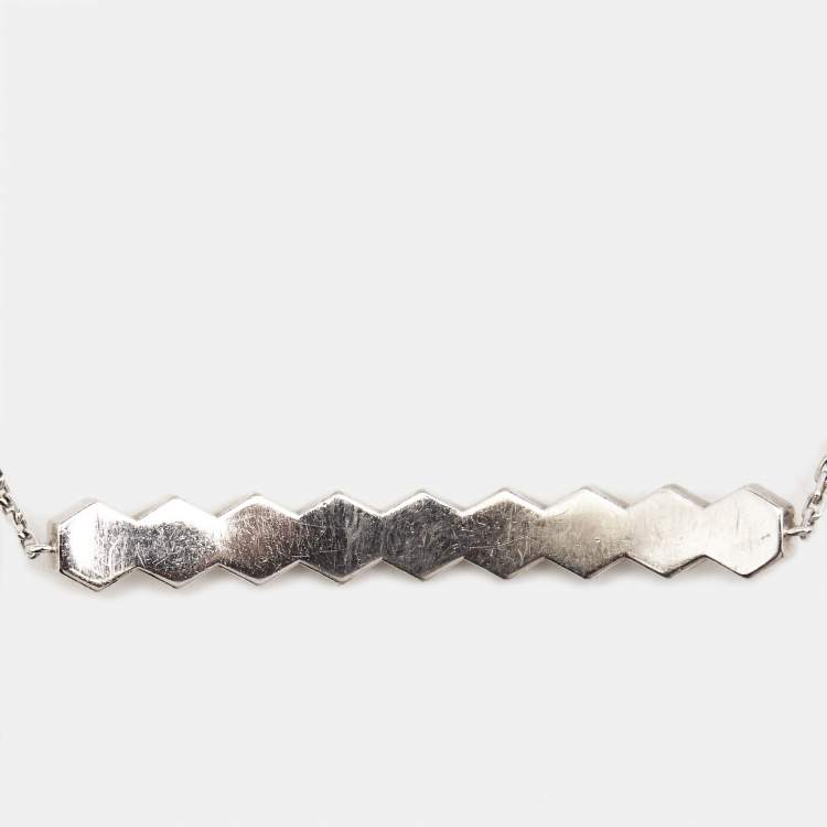 Pre Owned Chaumet Bee My Love Diamond 18k White Gold Bracelet