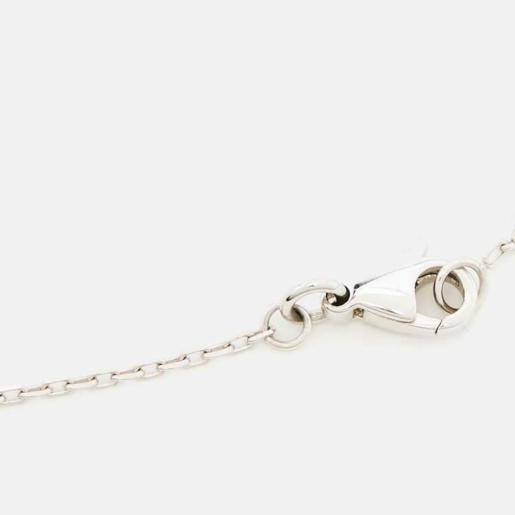 Pre Owned Chaumet Josephine Aigrette Diamonds 18k White Gold Bracelet