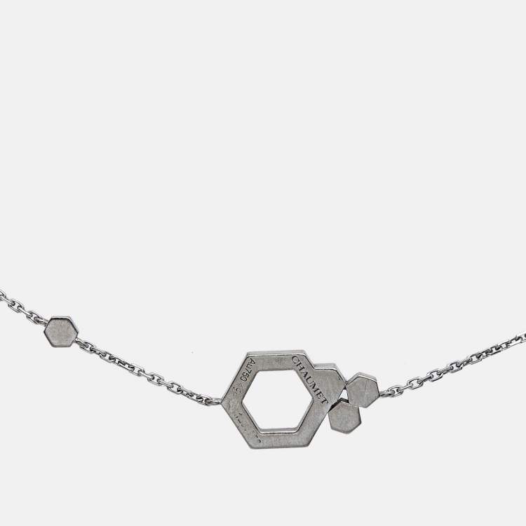 Pre Owned Chaumet Bee My Love Diamond 18k White Gold Bracelet
