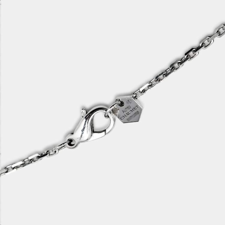 Pre Owned Chaumet Bee de Chaumet Diamonds 18k White Gold Neckalce