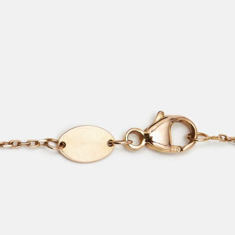 Pre Owned Chaumet Jeux de Liens Lapis Lazuli Diamond 18k Rose Gold Bracelet
