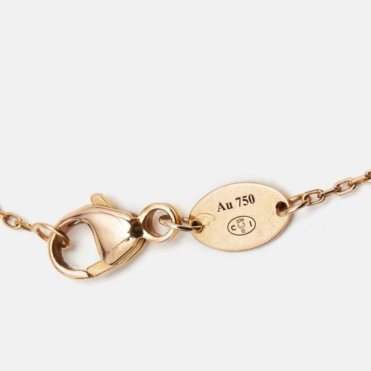 Pre Owned Chaumet Jeux de Liens Lapis Lazuli Diamond 18k Rose Gold Bracelet