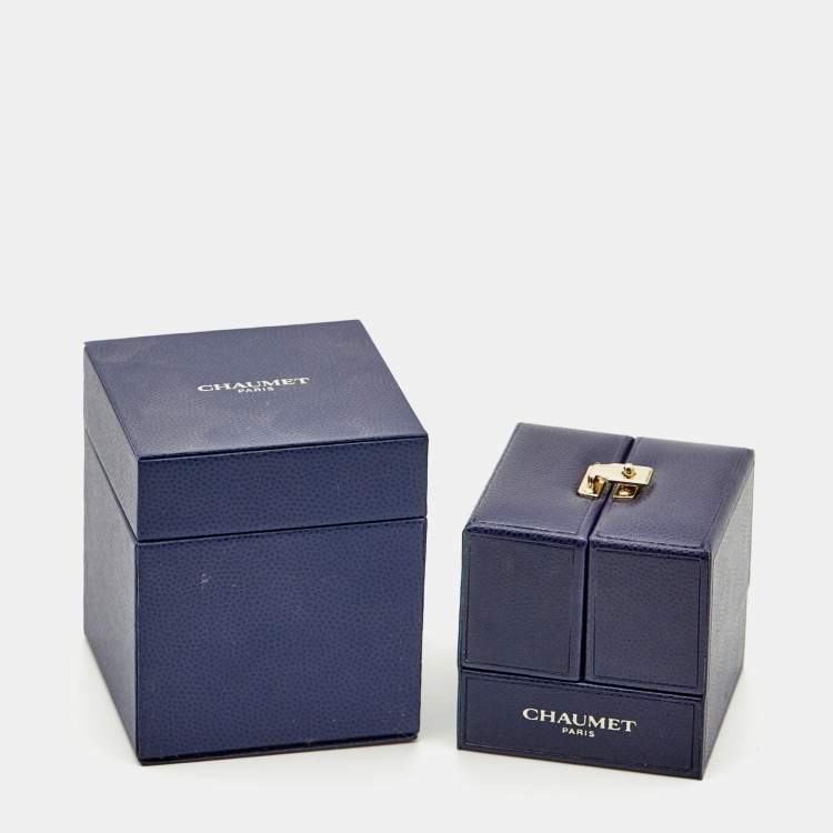 Pre Owned Chaumet Jeux de Liens Diamonds 18k White Gold Ring Size 53