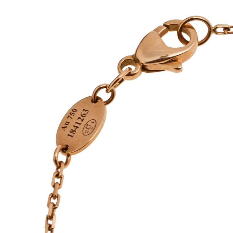 Pre Owned Chaumet Jeux De Liens Harmony Diamond 18K Rose Gold Bracelet