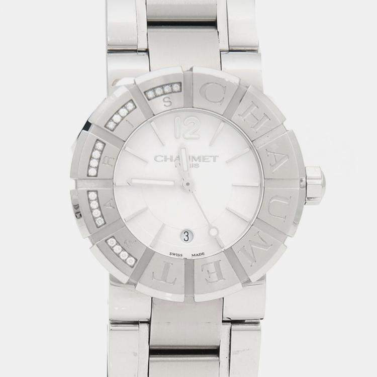 Pre Owned Chaumet Class One Quartz Stainless Steel Women's Wristwatch 33 mm