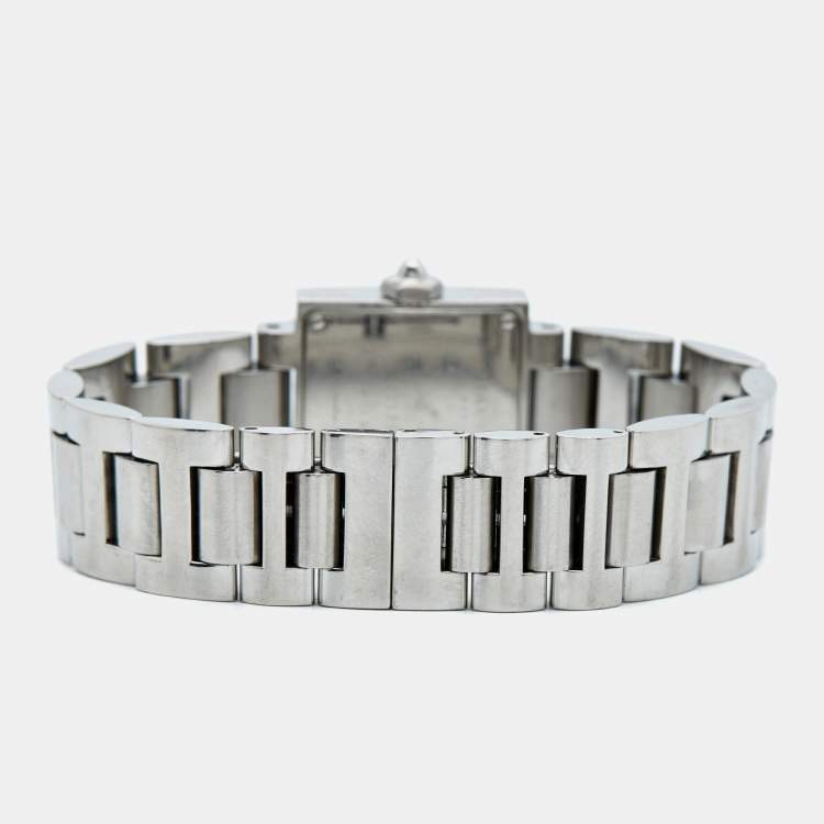 مملوكة مسبقًا Chaumet White Stainless Steel Women's Wristwatch 21 mm