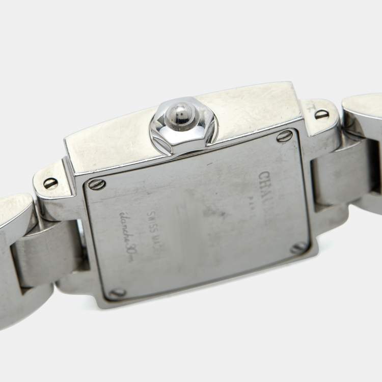 مملوكة مسبقًا Chaumet White Stainless Steel Women's Wristwatch 21 mm