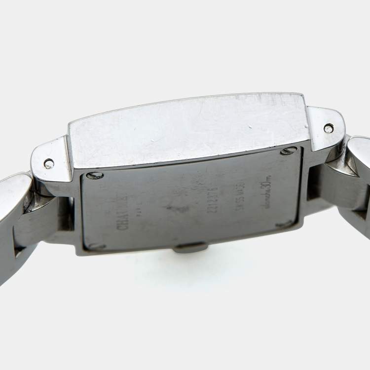 مملوكة مسبقًا Chaumet White Stainless Steel Women's Wristwatch 21 mm