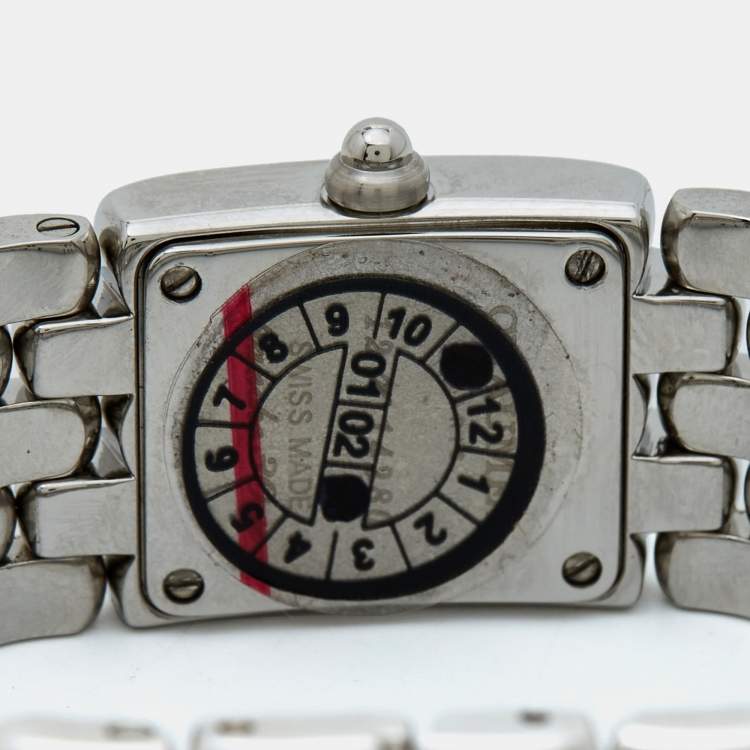 Pre Owned Chaumet White Stainless Steel Khesis 99340-040 Women's Wristwatch 17 mm