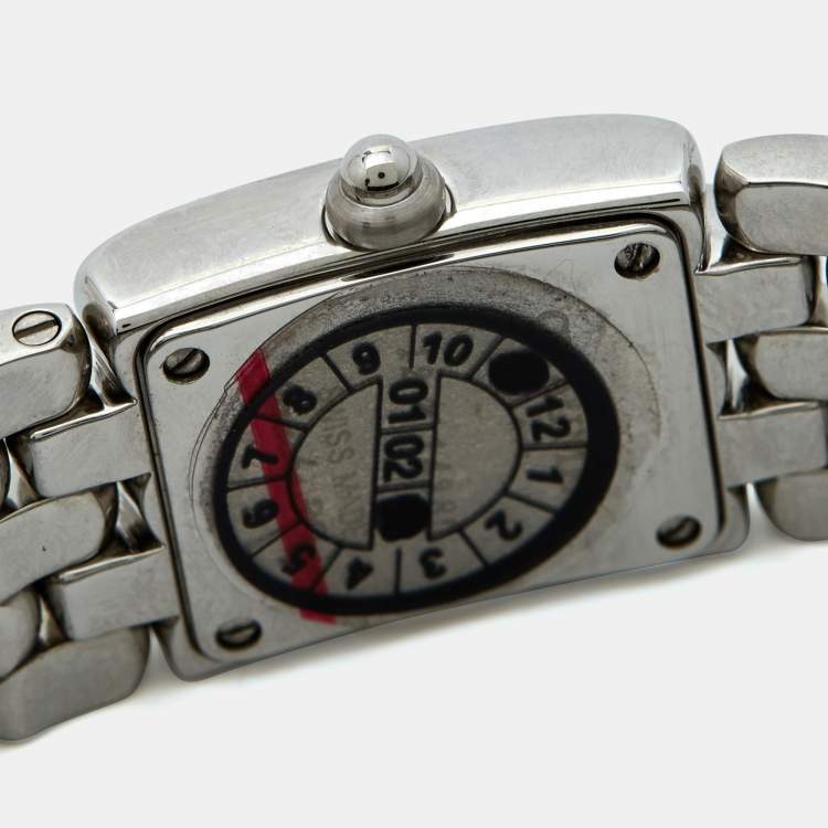 Pre Owned Chaumet White Stainless Steel Khesis 99340-040 Women's Wristwatch 17 mm