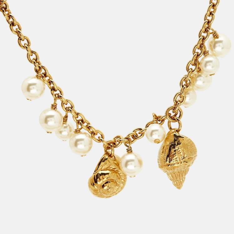 مملوكة مسبقًا Chloe  The Chloé Shells Gold Tone Bracelet