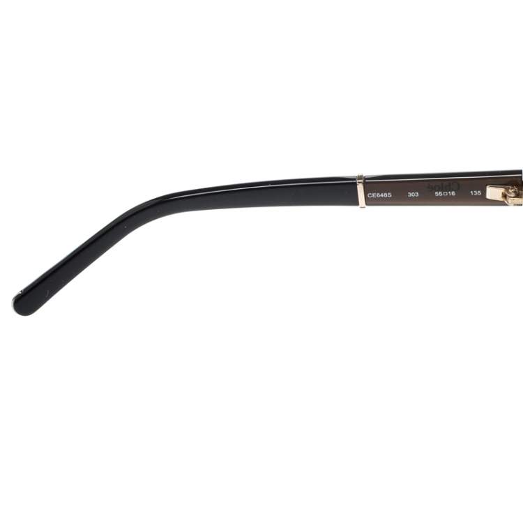 Pre Owned Chloe Greenish Brown/Greenish Brown Gradient CE648S Butterfly Sunglasses