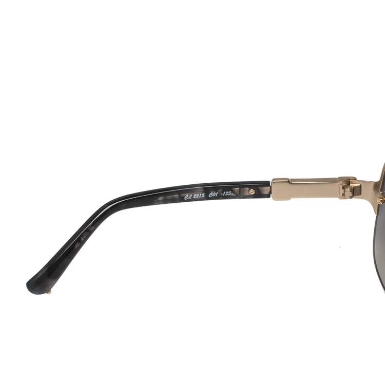 Pre Owned Chloe Black/Gold CL 2215 Gradient Rimless Sunglasses