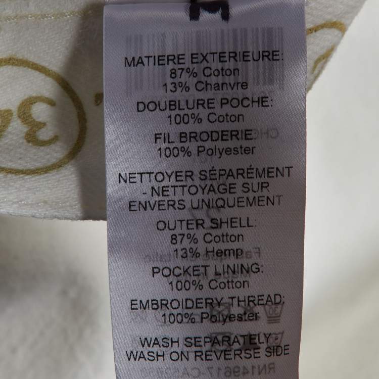 Pre Owned Chloé White Denim Straight Fit jeans S/Waist 27"