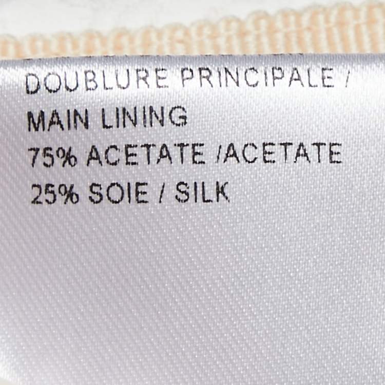 Pre Owned Chloe Iconic Milk Jacquard Gathered Mini Skirt M