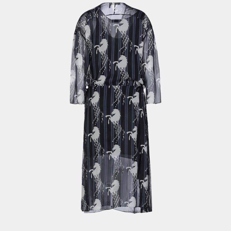Pre Owned Chloe Silk Midi Dress 42