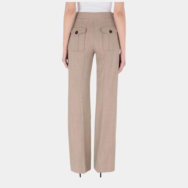 Pre Owned Chloe Virgin Wool Pants 38