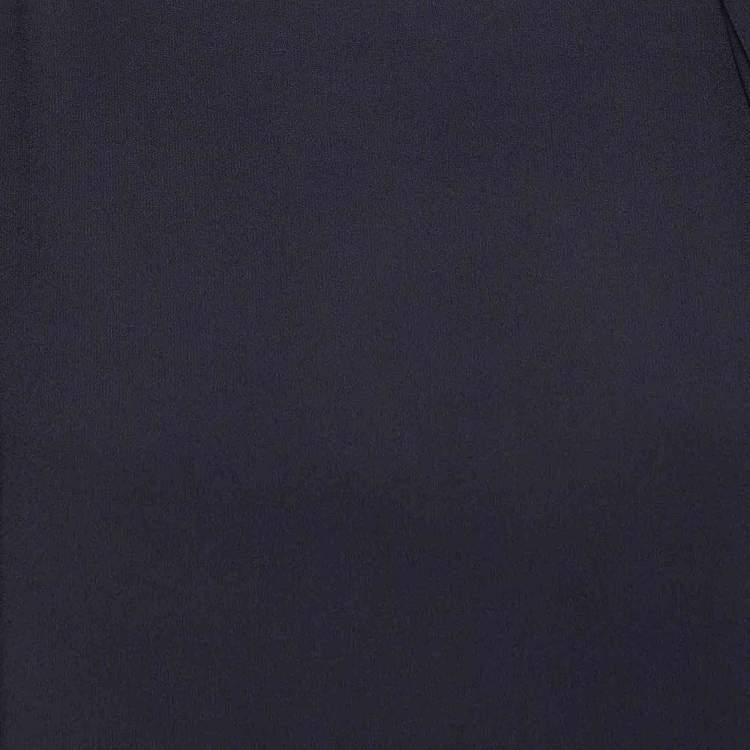 Pre Owned Chloe Navy Blue Crepe Tie-Up Detail Anthraci Robe Dress S
