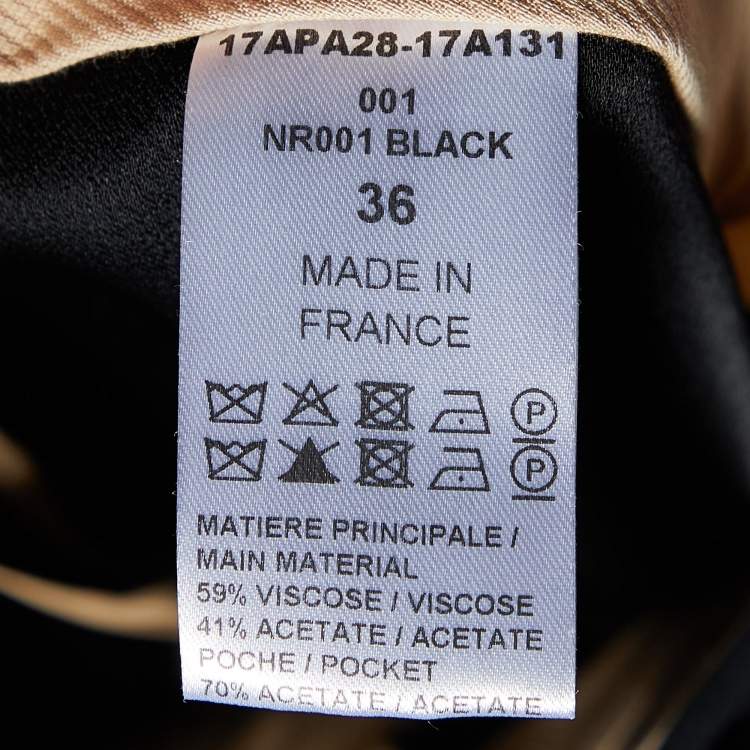 Pre Owned Chloe Black Crepe Flared Trousers S