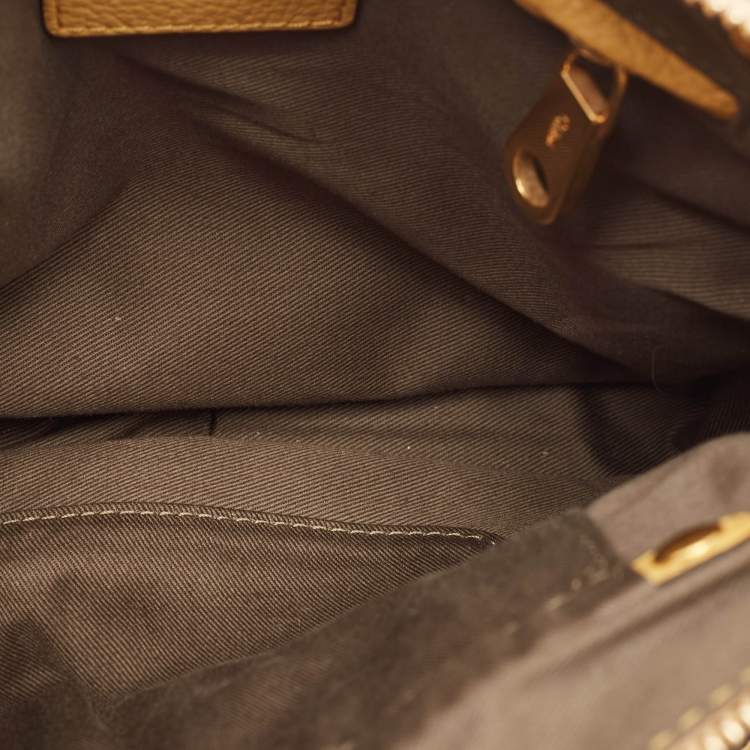 Pre Owned Chloé Yellow Leather Small Marcie Shoulder Bag