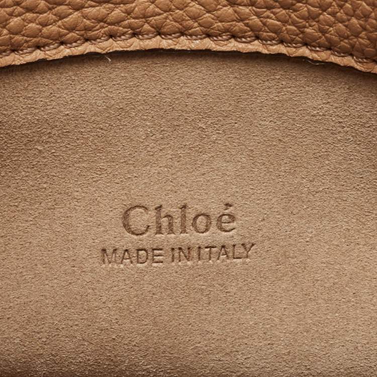Pre Owned Chloe Beige Leather Leather Darryl Clutch