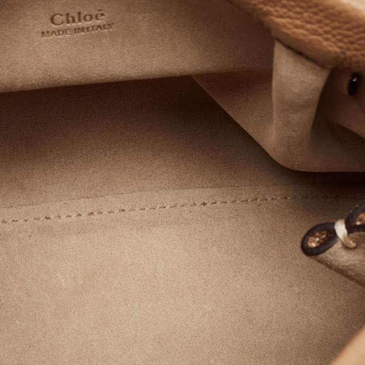 Pre Owned Chloe Beige Leather Leather Darryl Clutch