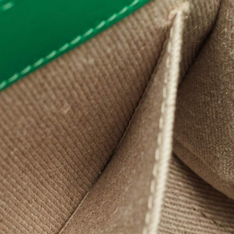 Pre Owned Chloe Green Leather Mini Woody Tote