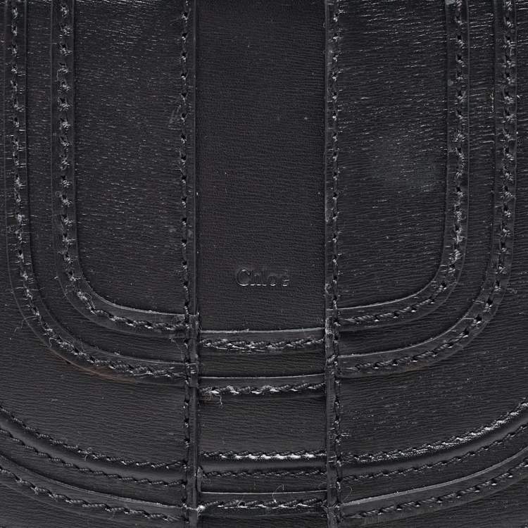 Pre Owned Chloe Black Leather Marcie Shoulder Bag