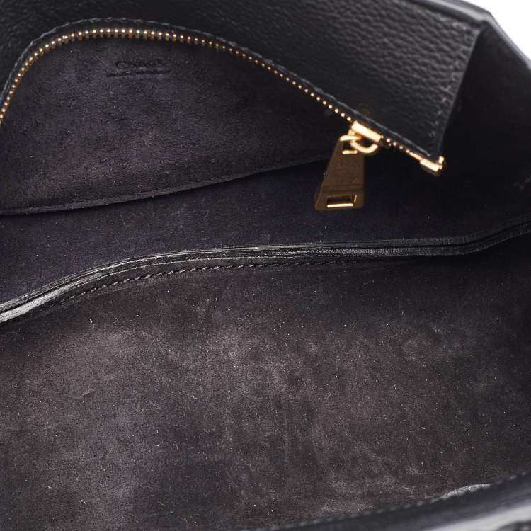 Pre Owned Chloe Black Leather Marcie Shoulder Bag